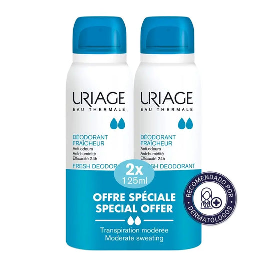 Uriage Promo Freshness Deodorant, 125 x 2 ml