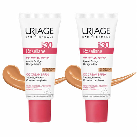 Uriage Roséliane CC krém SPF 30, 40 ml, balenie po 2 ks