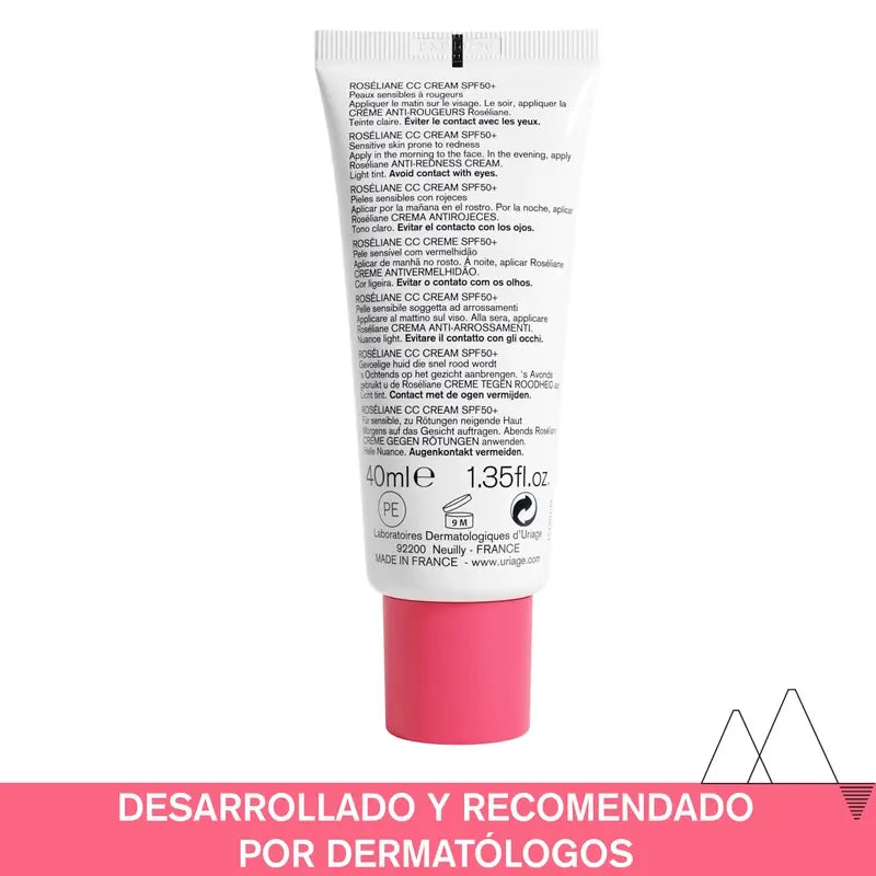 Uriage Roséliane CC krém SPF 50+, 40 ml