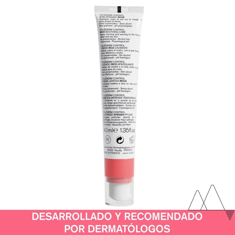 Uriage Toléderm Control výživný krém 40 ml