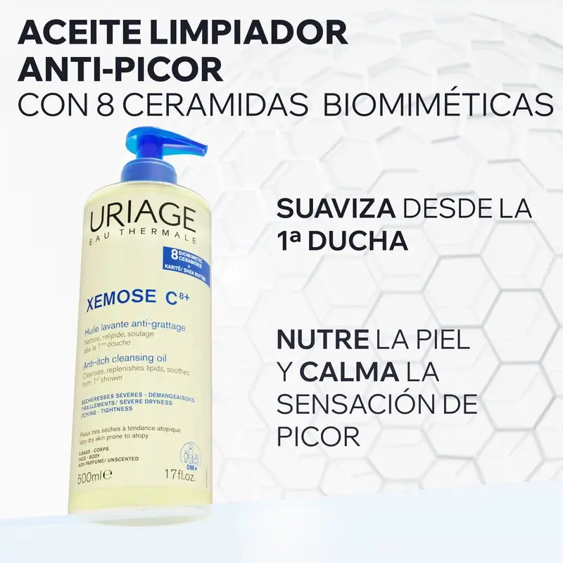 Uriage Xemose C8+ Čistiaci olej proti svrbeniu 500 ml