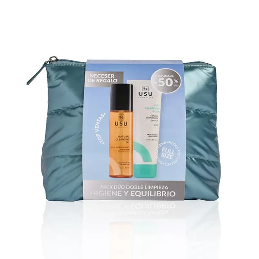 Usu Cosmetics Duo balenie na dvojité čistenie s peelingom