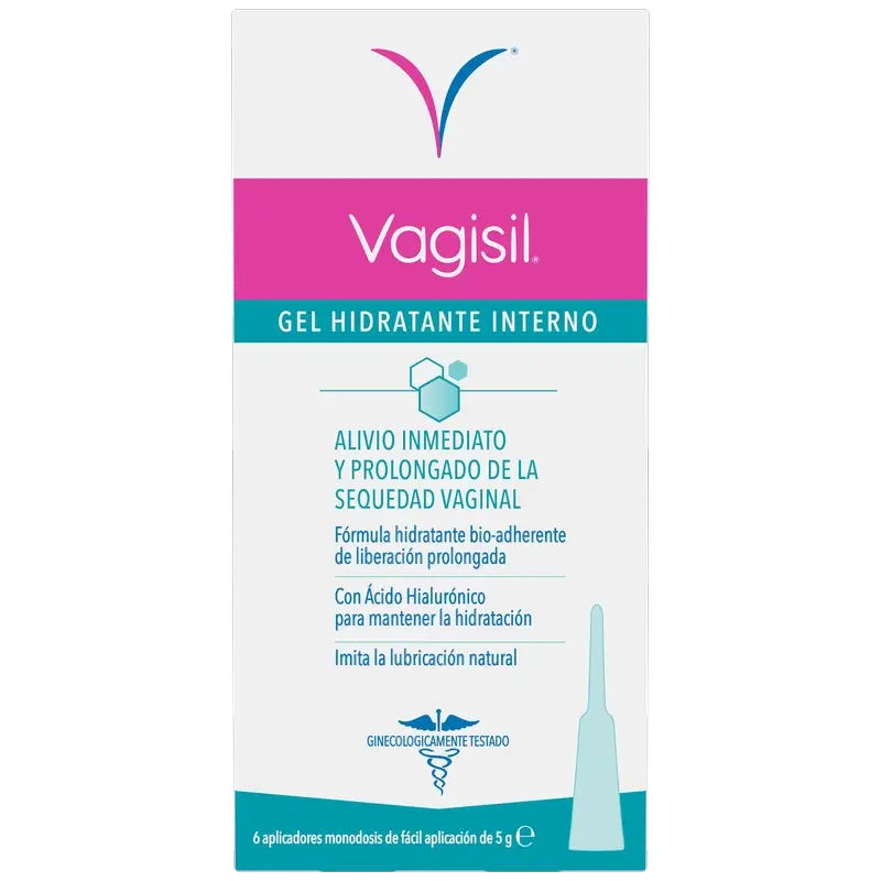 Vagisil zvlhčujúci gél na vnútorné použitie, 6 aplikátorov po 5 ml