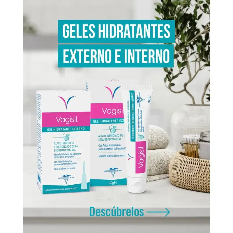 Vagisil zvlhčujúci gél na vnútorné použitie, 6 aplikátorov po 5 ml