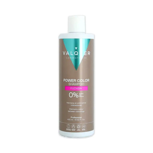 Valquer Šampón na farbené vlasy vo farbe fuchsiová / ružová – Power Color, 400 ml