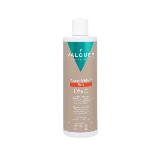 Valquer Šampón na farbené vlasy – červená farba – Power Color, 400 ml
