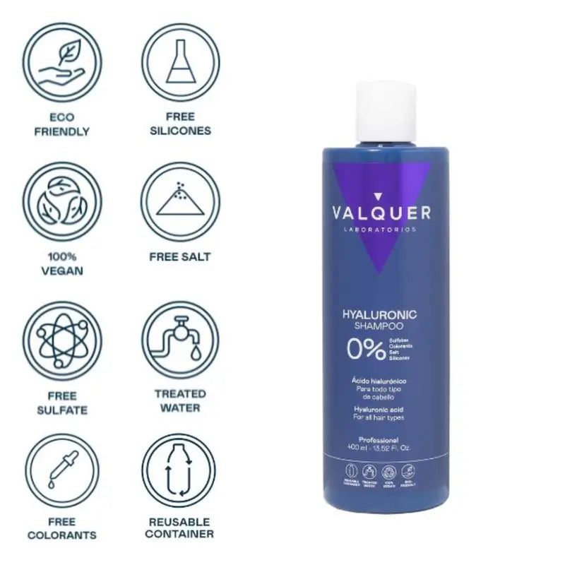 Valquer Hair Care Šampón s kyselinou hyalurónovou, 400 ml