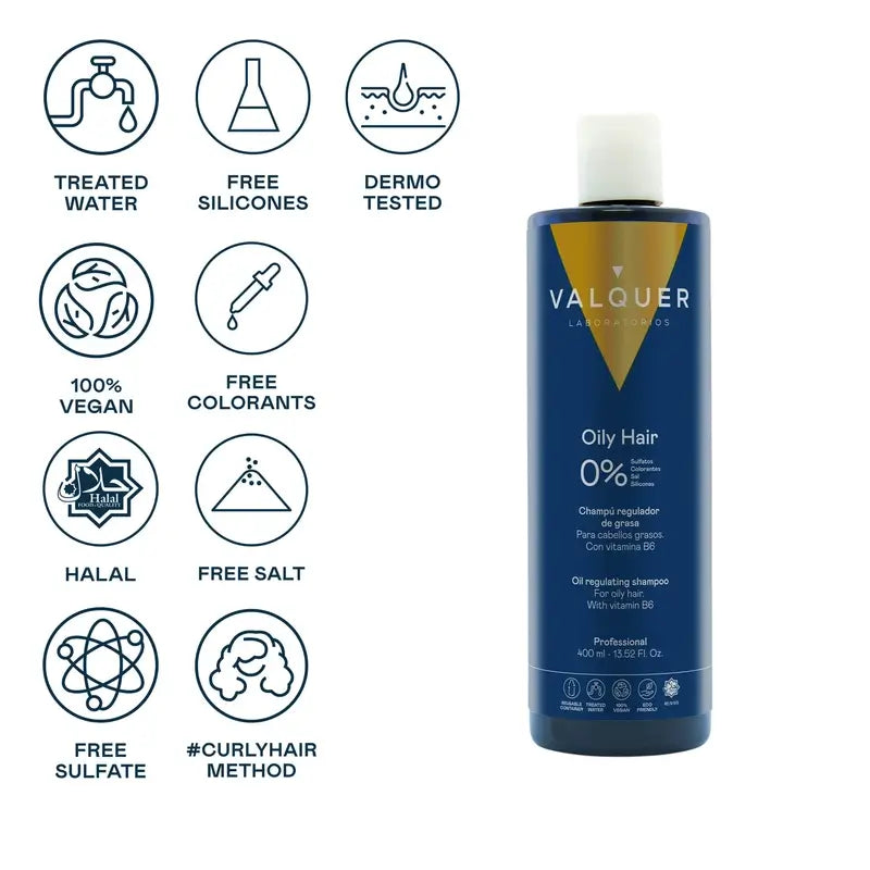 Valquer Hair Care Šampón na reguláciu mastnoty, 400 ml