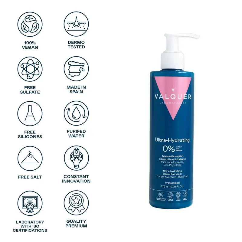 Valquer Hair Care Ultra-hydratačná vlasová maska Glacial, 275 ml