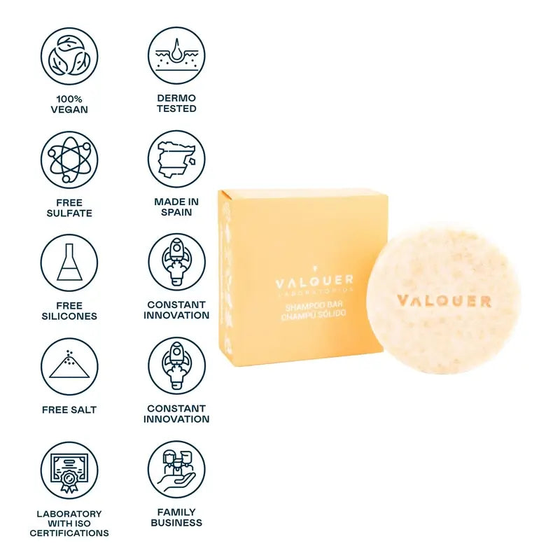Valquer Hair Care Sunset – pevný šampón pre celú rodinu, 50 g