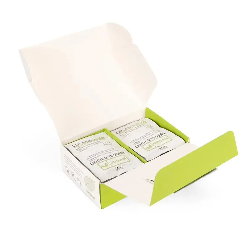 Colagenova Vegan Boost Zelený čaj + citrón, 21 vrecúšok 