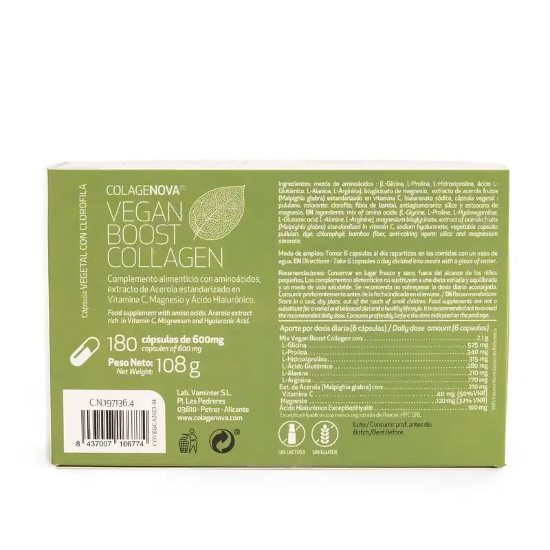Colagenova Vegan Boost 30 dní, 180 kapsúl 