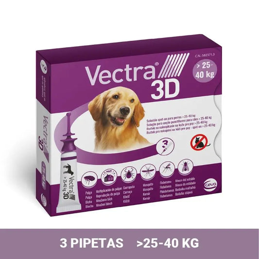 Vectra 3D Dog 25-40 kg, 3 Pipettes