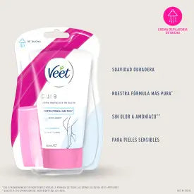 Veet depilačný krém do sprchy pre citlivú pokožku 150 ml