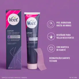 Veet Expert depilačný krém pre ženy na telo a nohy, 200 ml