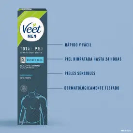 Veet Men depilačný krém pre citlivú pokožku, 200 ml