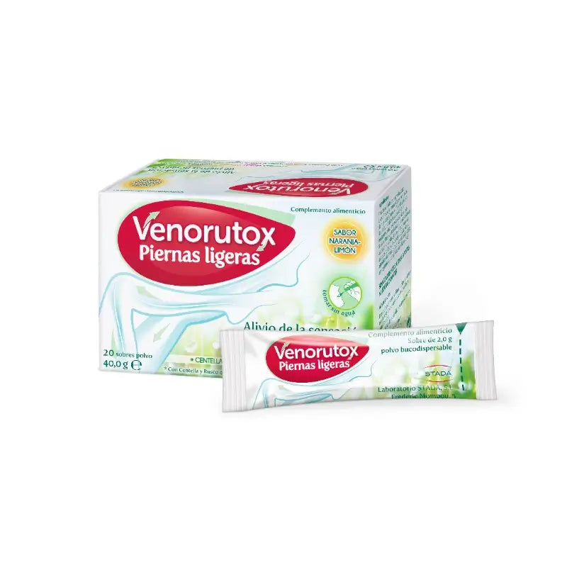 Venorutox – ľahké nohy, 20 vrecúšok + masážny prístroj