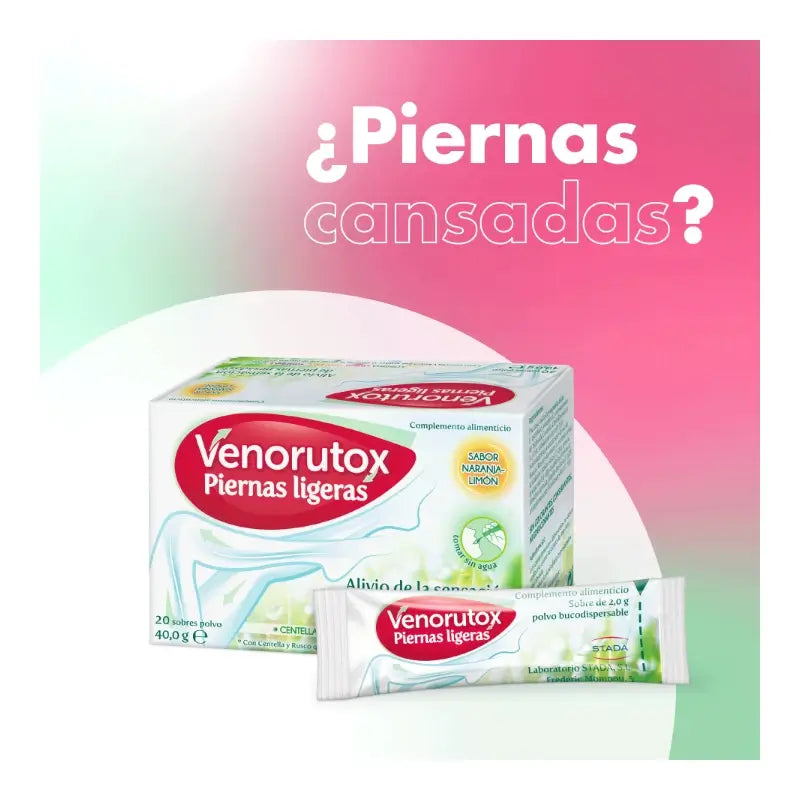 Venorutox – ľahké nohy, 20 vrecúšok + masážny prístroj
