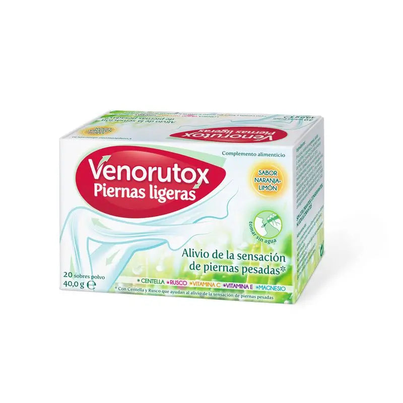 Venorutox „Ľahké nohy“ 20 vrecúšok, pomarančovo-citrónová príchuť
