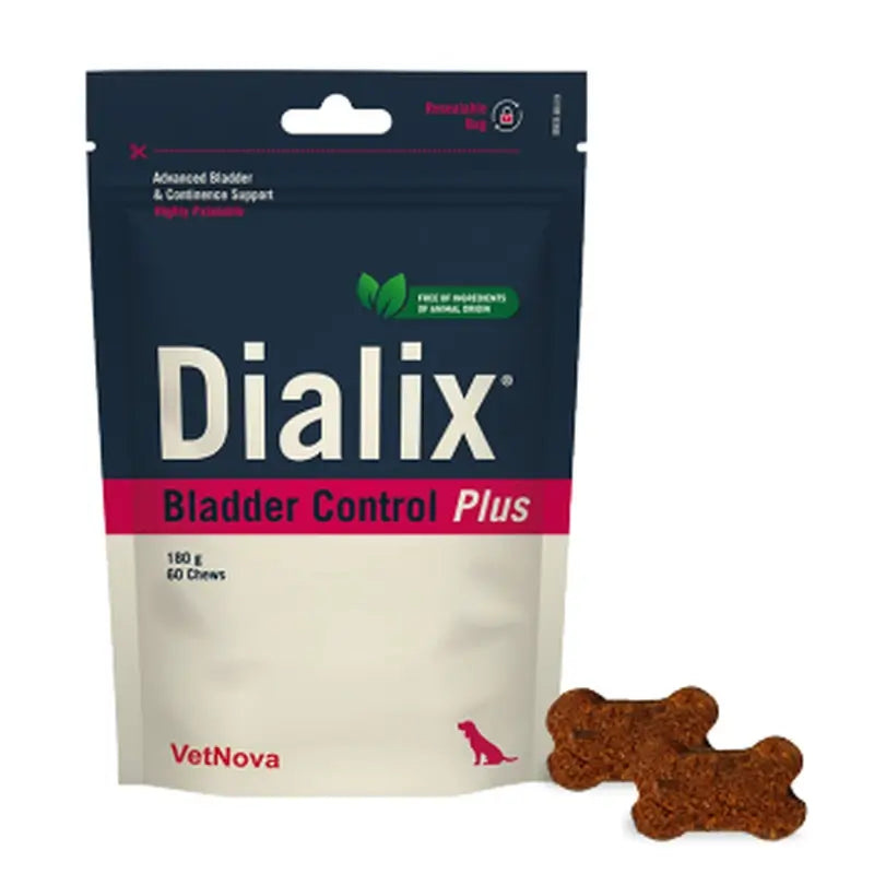 Vetnova Dialix Bladder Control Plus bez živočíšnych zložiek, 60 žuvacích tabliet