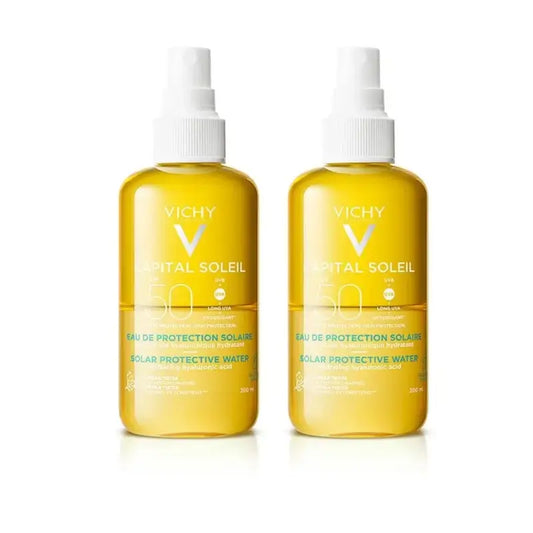 Vichy Capital Soleil Ochranná slnečná voda SPF 50 s hydratačným účinkom, 2 x 200 ml 