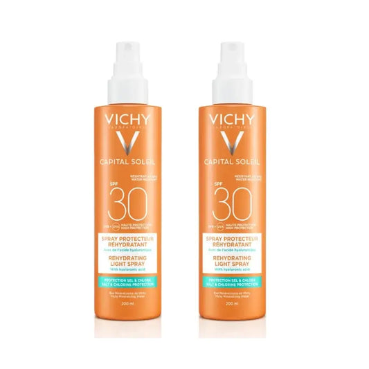 Vichy Capital Soleil sprej s viacnásobnou ochranou SPF 30, 2 × 200 ml 
