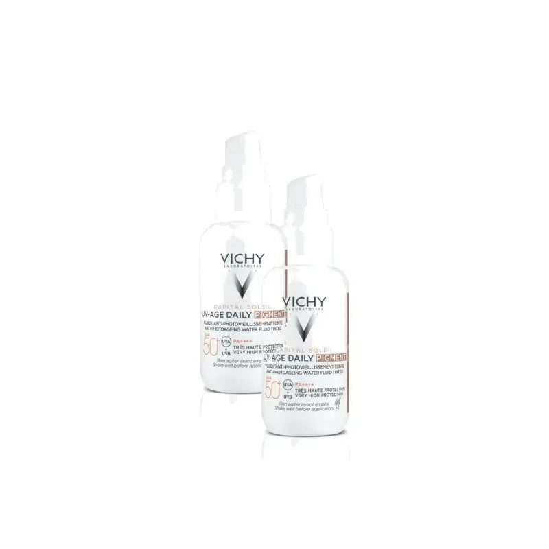Vichy Capital Soleil UV-Age Daily Color stredný odtieň SPF50+ 40 ml, balenie po 2 ks