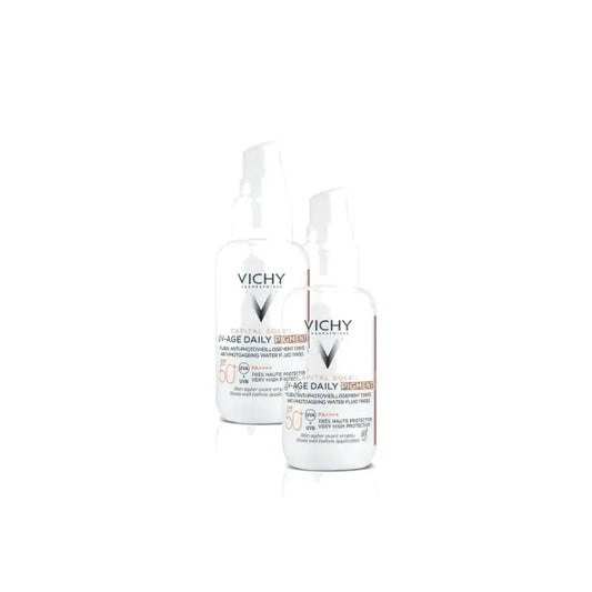 Vichy Capital Soleil UV-Age Daily Color stredný odtieň SPF50+ 40 ml, balenie po 2 ks
