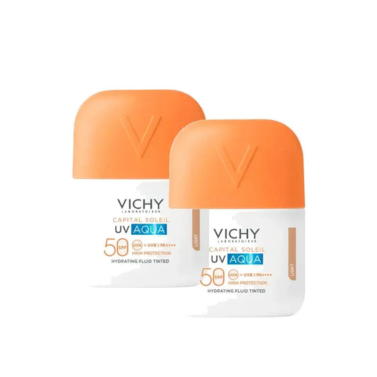 Vichy Capital Soleil UV Aqua Fluido, svetlý odtieň, SPF 50, 50 ml, balenie po 2 ks