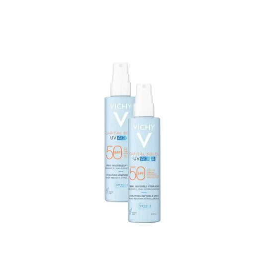Vichy Capital Soleil UV Aqua Spray Invisible SPF50 200 ml, balenie po 2 ks