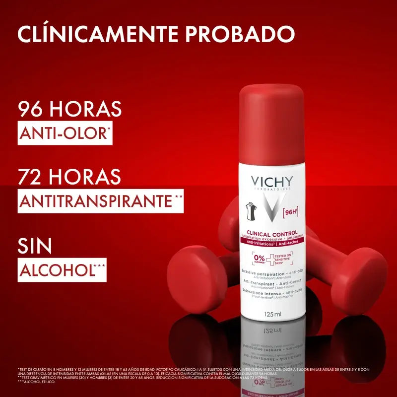 Vichy Clinical Control 96h Antiperspirant v spreji pre ženy, 125 ml