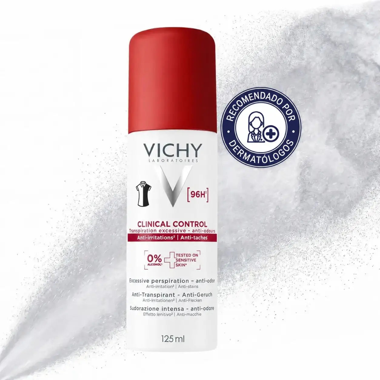 Vichy Clinical Control 96h Antiperspirant v spreji pre ženy, 125 ml