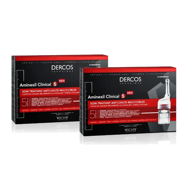 Vichy Dercos Aminexil Clinical 5 pre mužov, 21 ampuliek, balenie po 2