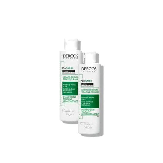 Vichy Dercos Psolution šampón proti lupinám a svrbeniu, balenie po 2 ks
