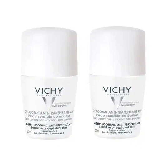 Vichy 48-hodinový antiperspirant v roll-one pre citlivú pokožku, 2 × 50 ml 