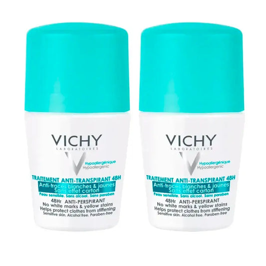 Vichy Antiperspirantný dezodorant, balenie 2 x 50 ml