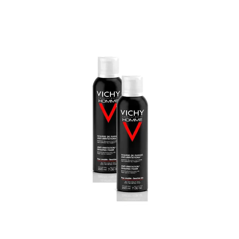 Vichy Homme Holiaca pena pre citlivú pokožku 200 ml, balenie po 2 ks