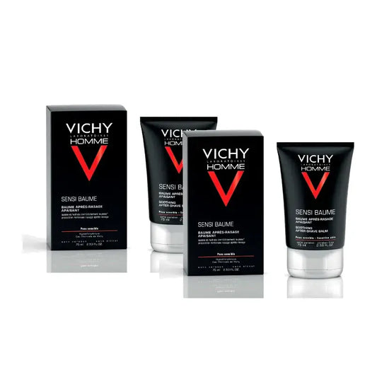 Vichy Homme Sensi-Baume upokojujúci balzam po holení 75 ml, balenie po 2 ks