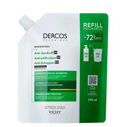 Vichy Dercos Technique Šampón Ecorefill proti suchému lupinu