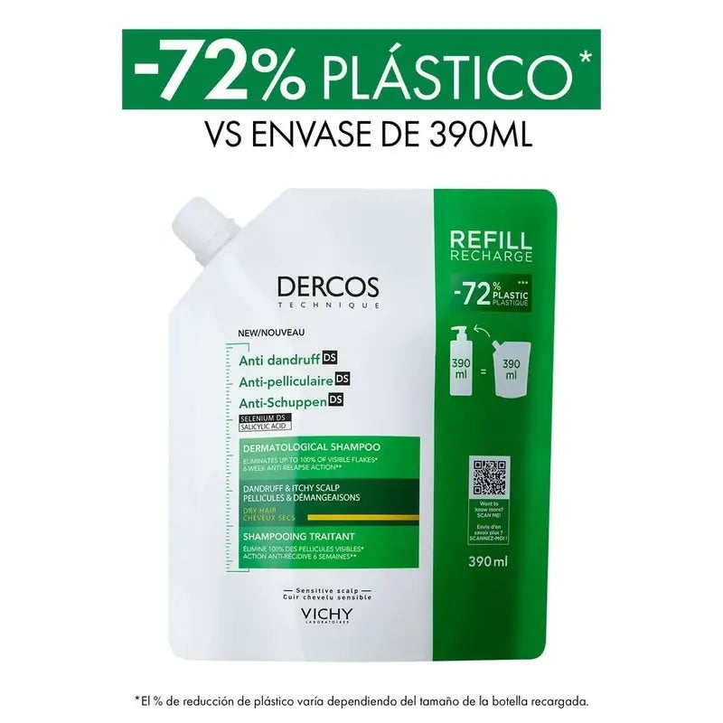 Vichy Dercos Technique Šampón Ecorefill proti suchému lupinu