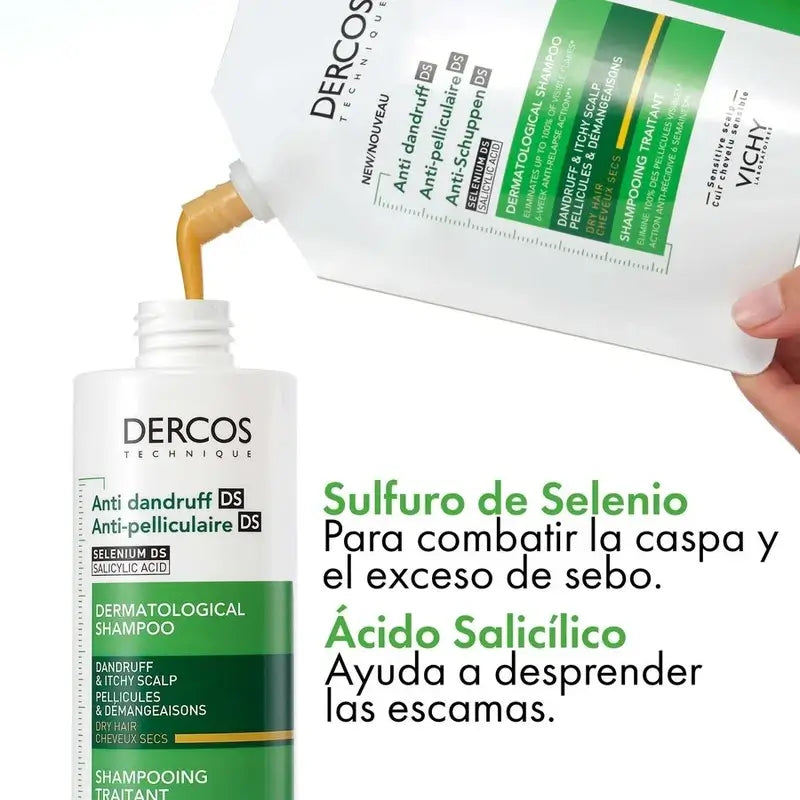 Vichy Dercos Technique Šampón Ecorefill proti suchému lupinu