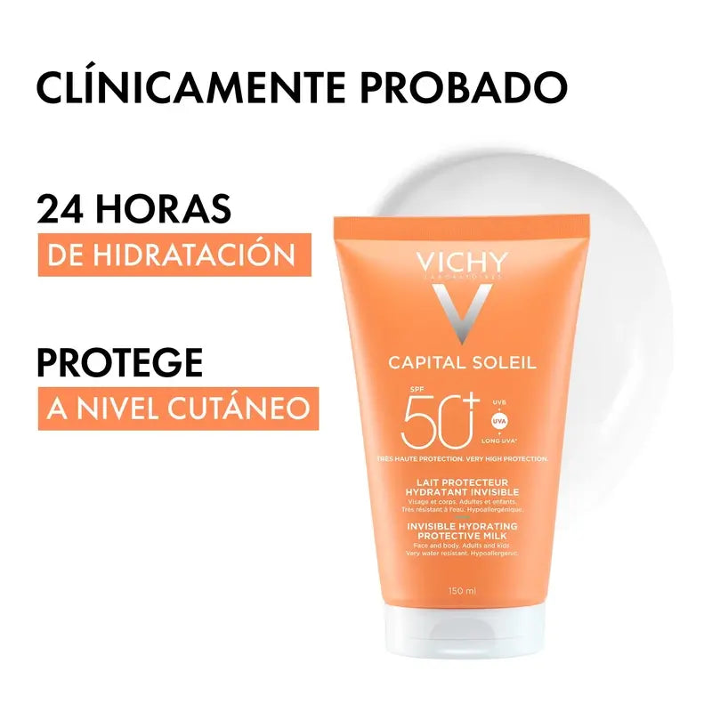 Vichy Solar Capital Soleil Hydratačný ochranný krém SPF 50+, 150 ml