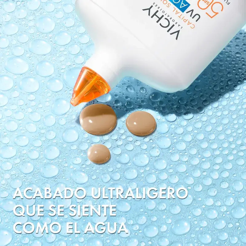 Vichy Solar UV Aqua Hydrating Fluid SPF 50, stredný odtieň, 50 ml