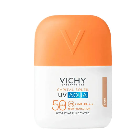Vichy Solar UV Aqua Hydrating Fluid SPF 50, svetlý odtieň, 50 ml