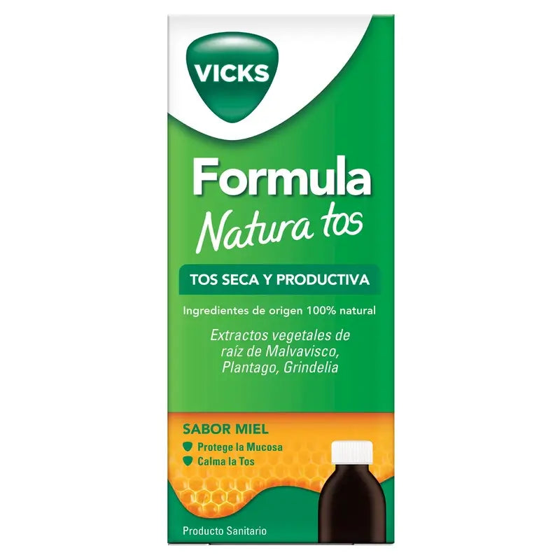Vicks Formula Natura – suchý a produktívny kašeľ, 140 ml