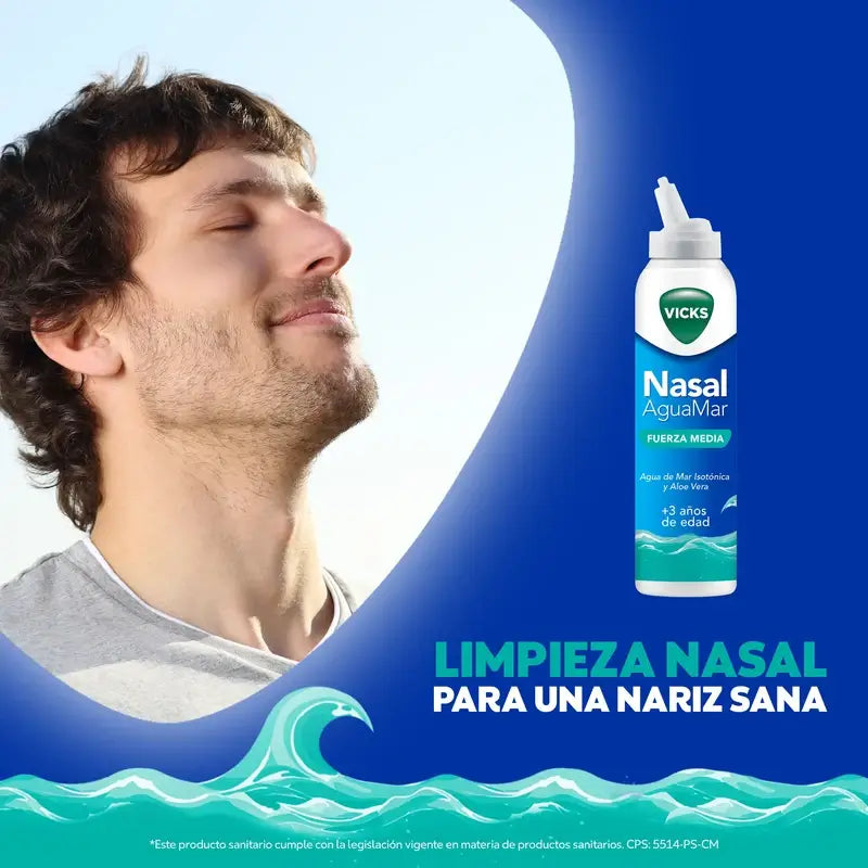 Vicks Nasal Aguamar stredná sila, 120 ml