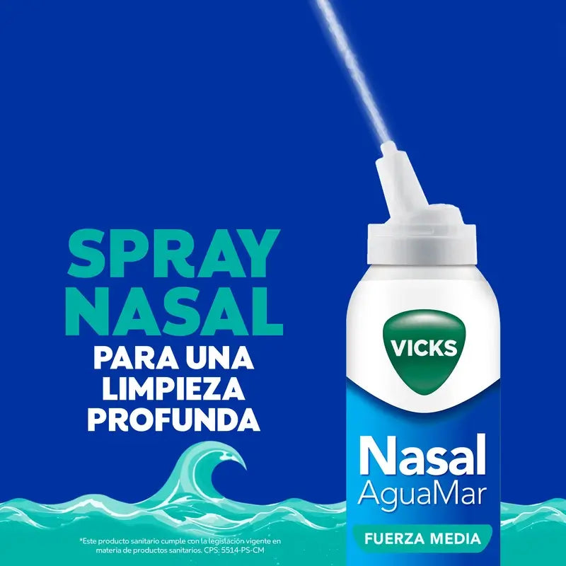 Vicks Nasal Aguamar stredná sila, 120 ml
