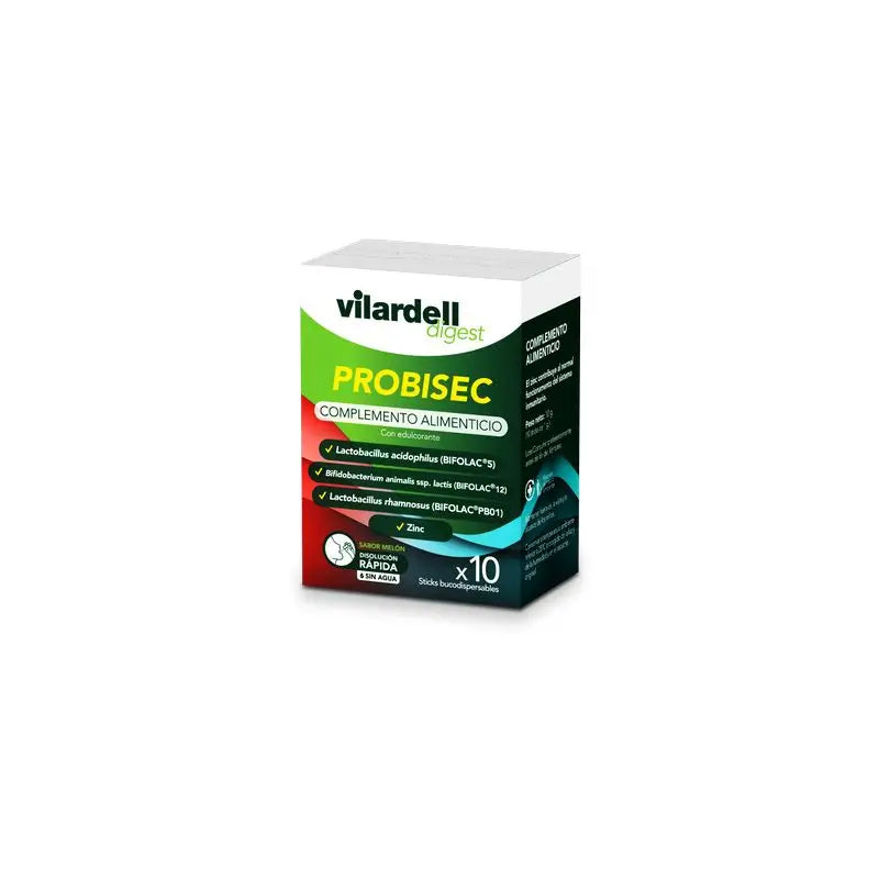 Vilardell Digest Probisec 10 tyčiniek na rozpustenie v ústach