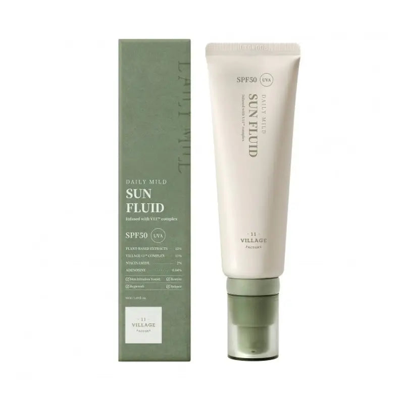 Village 11 Factory Daily Mild Sun Fluid, 50 ml