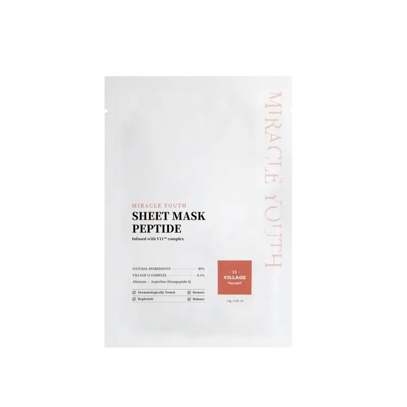 Village 11 Factory Miracle Youth Sheet Peptidová maska, 23 g